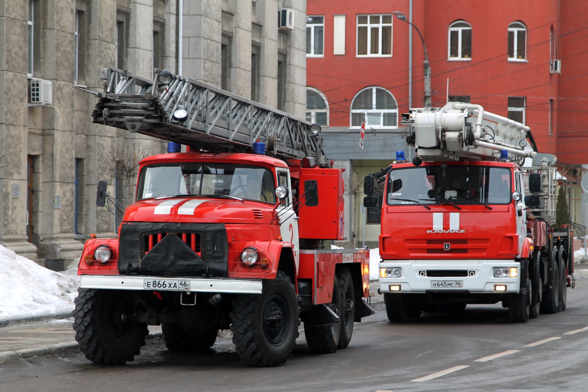 В центре Курска прошли учения пожарных | 17.02.2022 | Курск - БезФормата