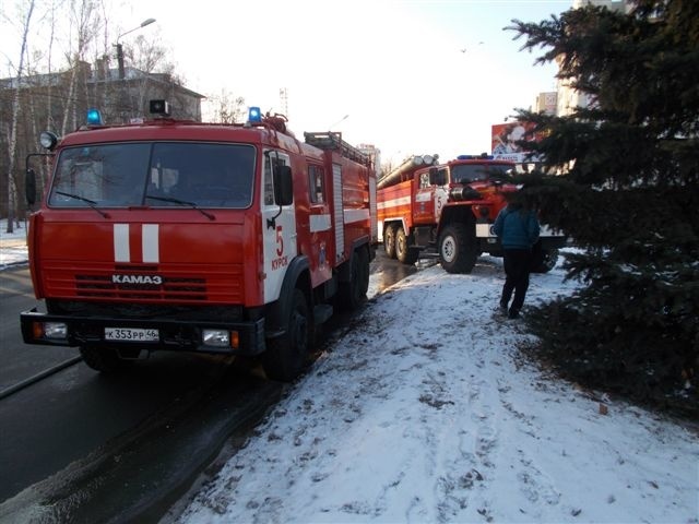 Пожар на ул. Дубровинского, г. Курска   Курской области